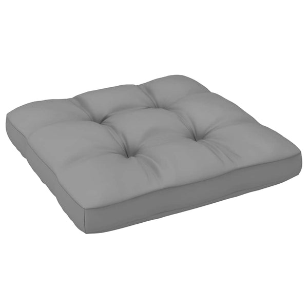 vidaXL Garden Center Sofas with Grey Cushions 2 pcs Solid Pine Wood