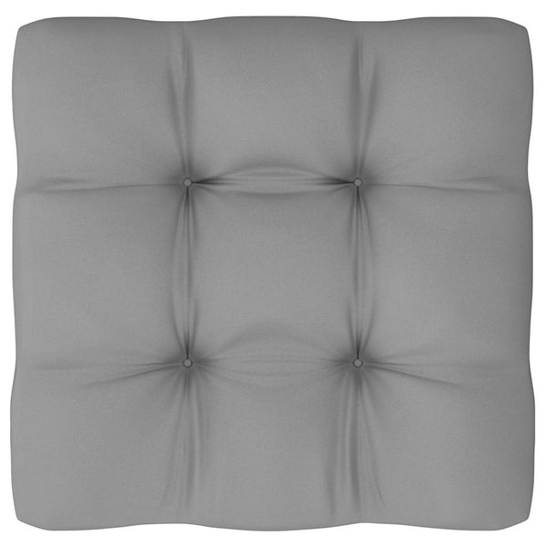 vidaXL Garden Center Sofas with Grey Cushions 2 pcs Solid Pine Wood