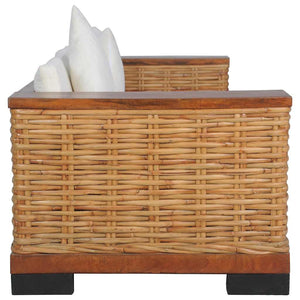 vidaXL Garden Center Sofas with Anthracite Cushions 2 pcs Solid Pine Wood