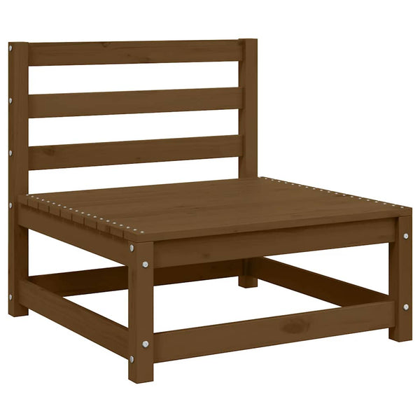 vidaXL Garden Center Sofas with Cream Cushions 2 pcs Solid Pine Wood