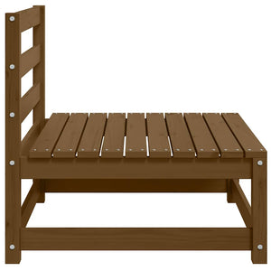 vidaXL Garden Center Sofas with Cream Cushions 2 pcs Solid Pine Wood