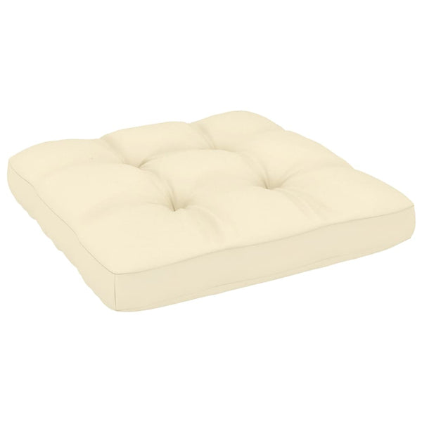 vidaXL Garden Center Sofas with Cream Cushions 2 pcs Solid Pine Wood