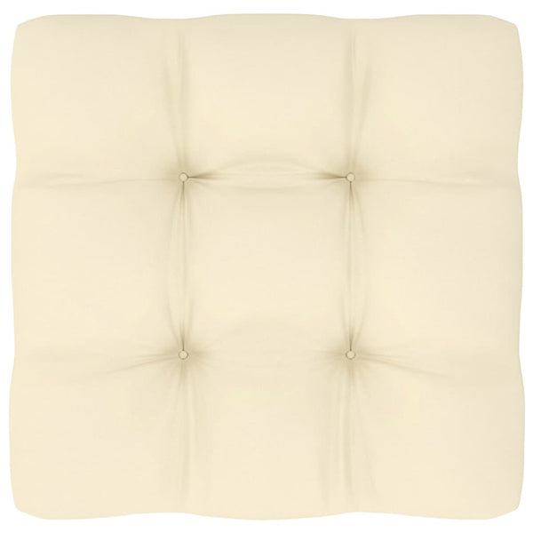 vidaXL Garden Center Sofas with Cream Cushions 2 pcs Solid Pine Wood