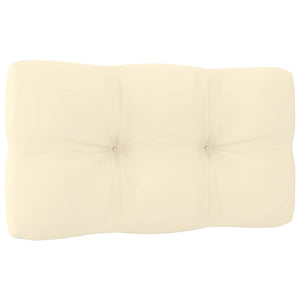 vidaXL Garden Center Sofas with Cream Cushions 2 pcs Solid Pine Wood