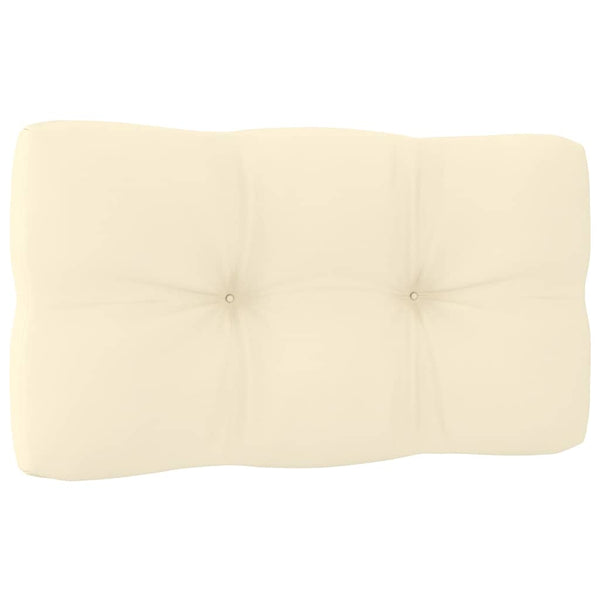 vidaXL Garden Center Sofas with Cream Cushions 2 pcs Solid Pine Wood