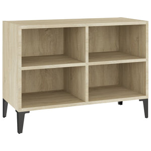vidaXL TV Cabinet with Metal Legs Sonoma Oak 69.5x30x50cm