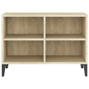 vidaXL TV Cabinet with Metal Legs Sonoma Oak 69.5x30x50cm