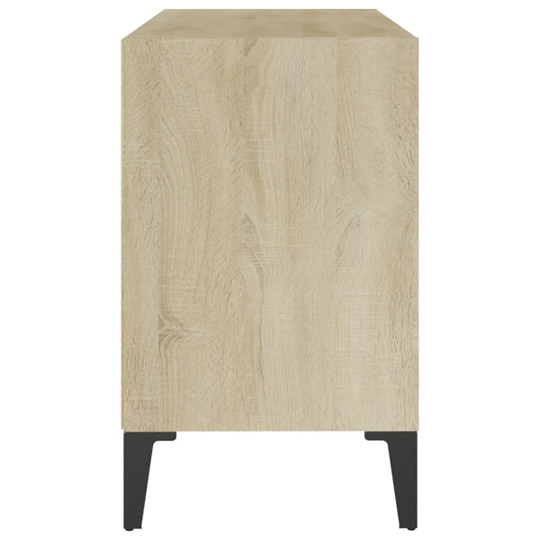 vidaXL TV Cabinet with Metal Legs Sonoma Oak 69.5x30x50cm