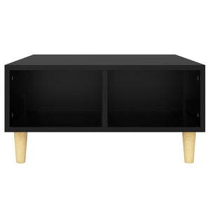 vidaXL Coffee Table Black 60x60x30 cm Engineered Wood