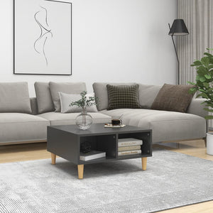 vidaXL Coffee Table Grey 60x60x30 cm Engineered Wood