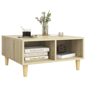 vidaXL Coffee Table Sonoma Oak 60x60x30 cm Engineered Wood
