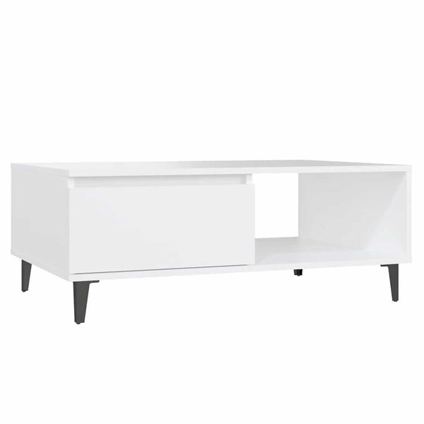 vidaXL Coffee Table White 90x60x35 cm Engineered Wood