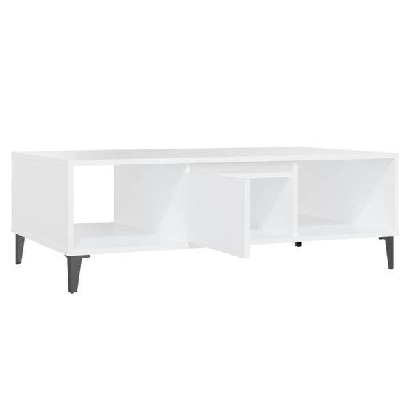 vidaXL Coffee Table White 103.5x60x35 cm Engineered Wood