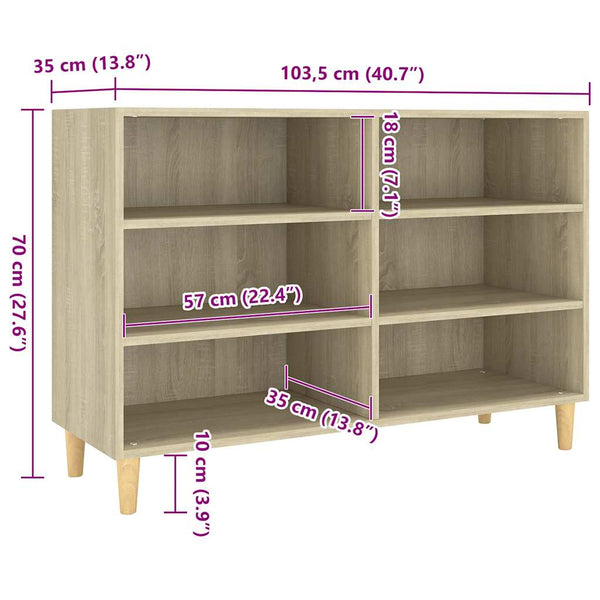 Sideboard Sonoma Eiche 103,5 cm