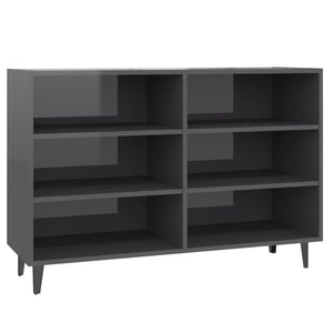 Hochglanz Grau Sideboard 103,5 cm
