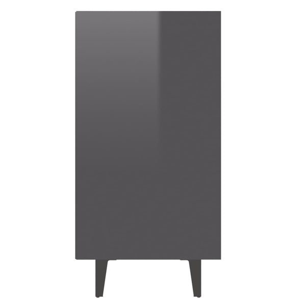 Hochglanz Grau Sideboard 103,5 cm