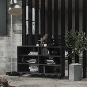 Hochglanz Grau Sideboard 103,5 cm