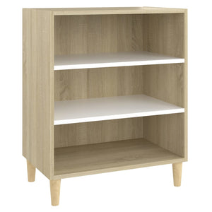 Sideboard Weiß Sonoma-Eiche 57x35x70 cm