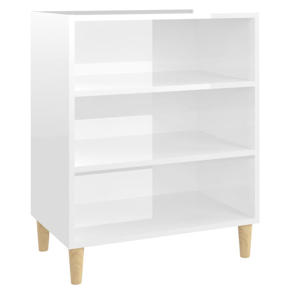 Hochglanz Weiß Sideboard 57x35x70 cm