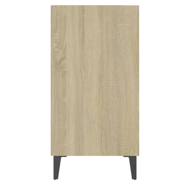 Sideboard Weiß & Sonoma-Eiche, 57 cm