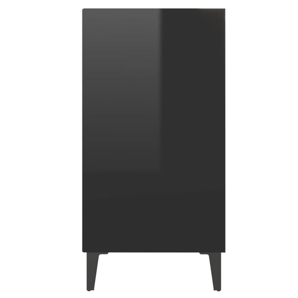 Hochglanz Sideboard Schwarz 57x35x70 cm