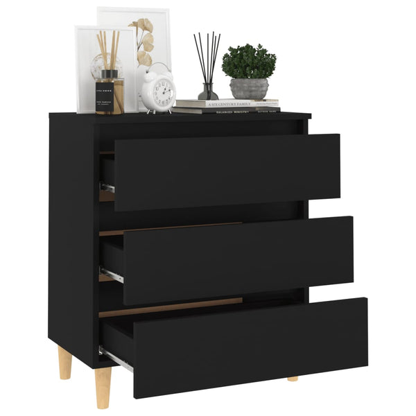 Schwarzes Sideboard 60 cm