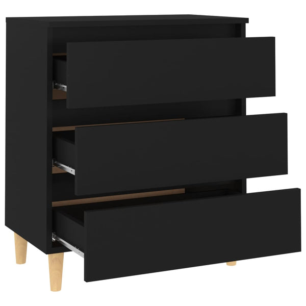 Schwarzes Sideboard 60 cm