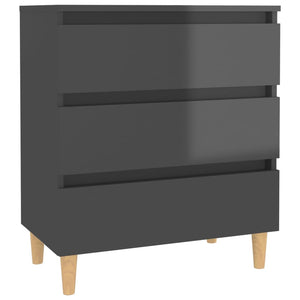Hochglanz Grau Sideboard 60 cm