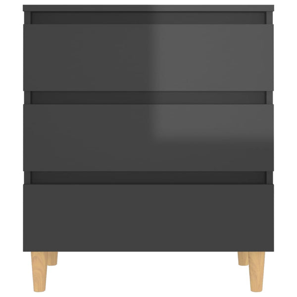 Hochglanz Grau Sideboard 60 cm