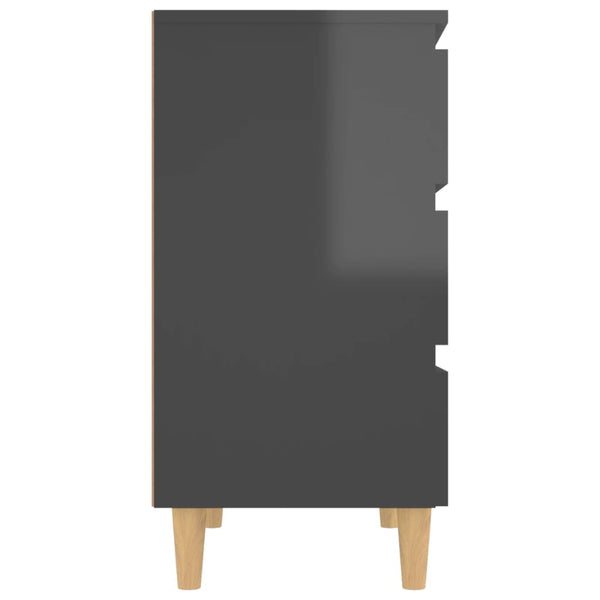 Hochglanz Grau Sideboard 60 cm