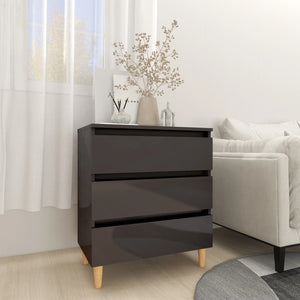 Hochglanz Grau Sideboard 60 cm