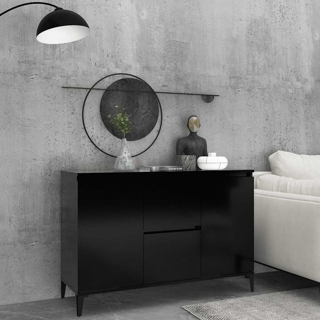 Schwarzes Sideboard 102 cm