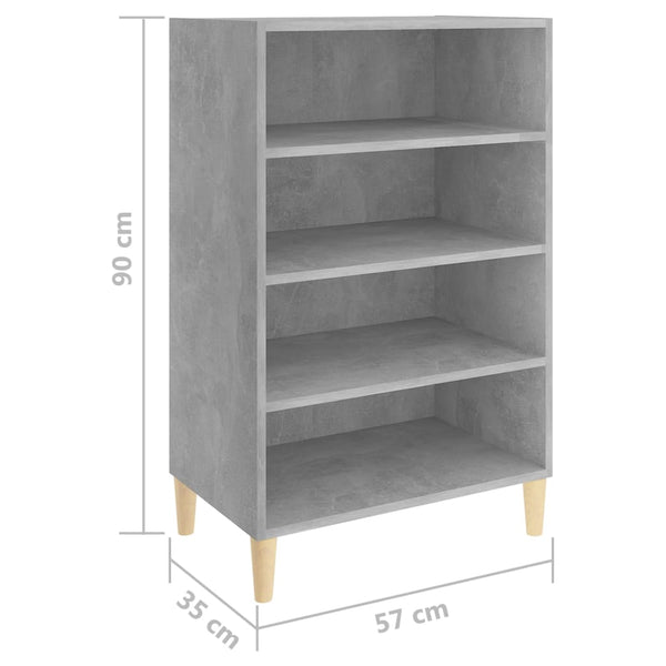Betongraues Sideboard 57x35x90 cm