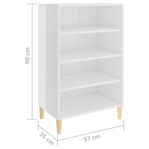 Hochglanz Sideboard Weiß 90cm