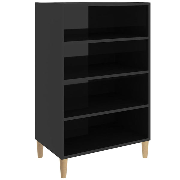 Hochglanz Sideboard Schwarz 90cm