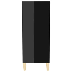 Hochglanz Sideboard Schwarz 90cm