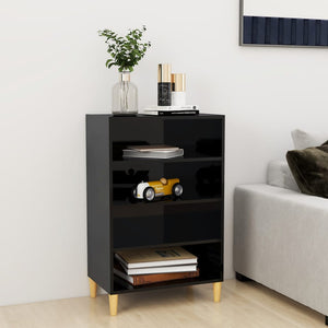 Hochglanz Sideboard Schwarz 90cm