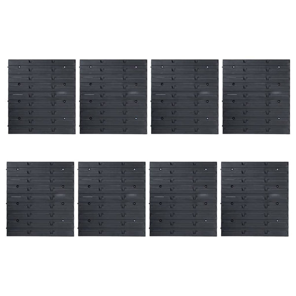 vidaXL 128-Piece Wall Mounted Storage Bin Set for Small Parts Blue