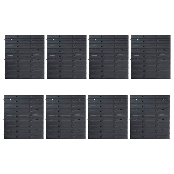 vidaXL 136-piece Tool Rack with Storage Bins Red and Black