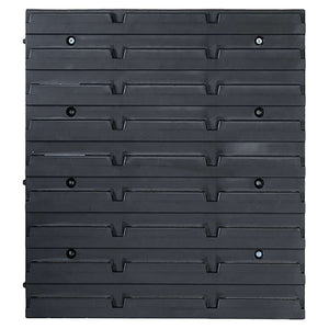 vidaXL 136-piece Tool Rack with Storage Bins Red and Black