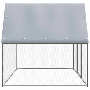 vidaXL Outdoor Chicken Coop 3x2x2 m Galvanized Steel