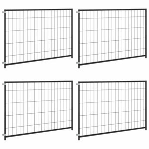 vidaXL Dog Kennel Black 300x100x70 cm Steel