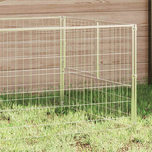 vidaXL Dog Kennel Silver 100x100x70 cm Steel