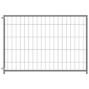vidaXL Dog Kennel Silver 300x100x70 cm Steel