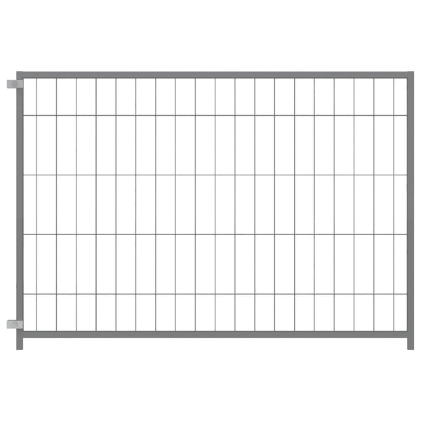 vidaXL Dog Kennel Silver 300x100x70 cm Steel