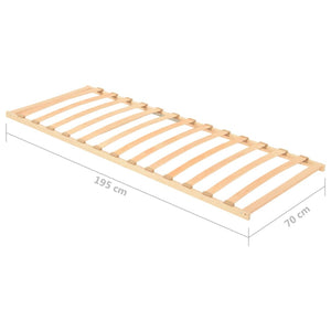 vidaXL 13-Slat Bed Base 70x200 cm