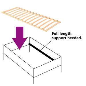 vidaXL 13-Slat Bed Base 80x200 cm