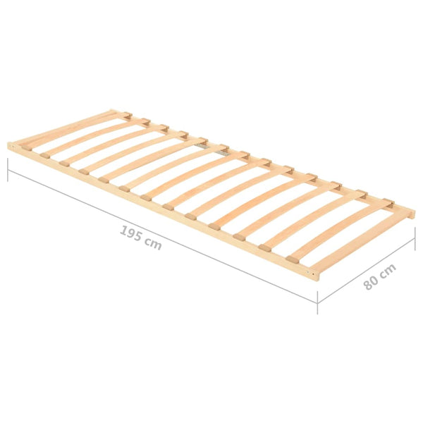 vidaXL 13-Slat Bed Base 80x200 cm