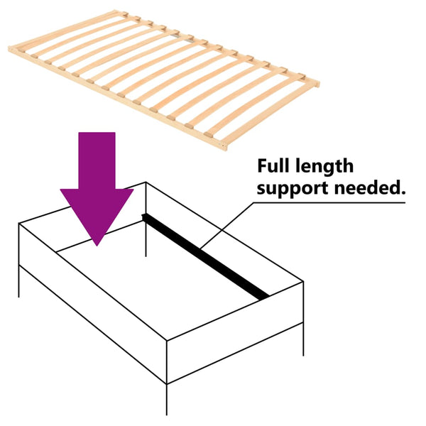 vidaXL 13-Slat Bed Base 120x200 cm