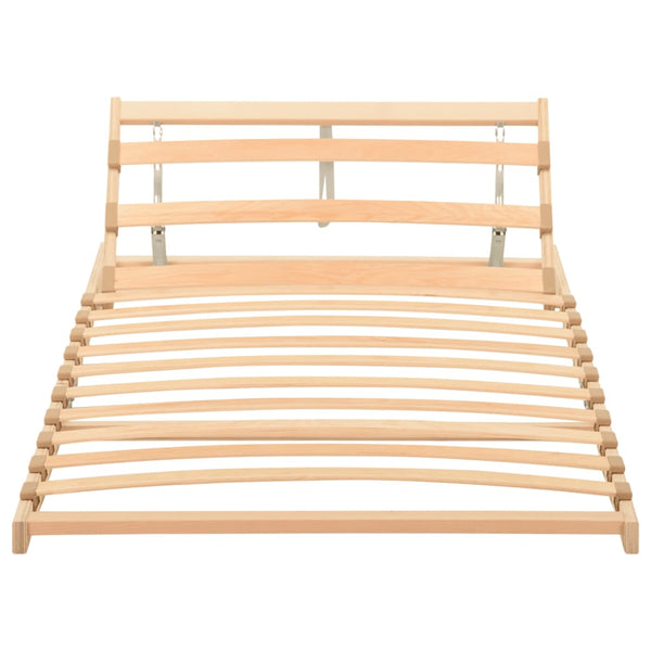 vidaXL 13-Slat Bed Base with Adjustable Headboard 80x200 cm